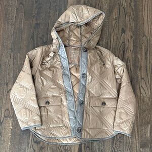 Bernardo Women’s Tan and Gray Quilted Jacket